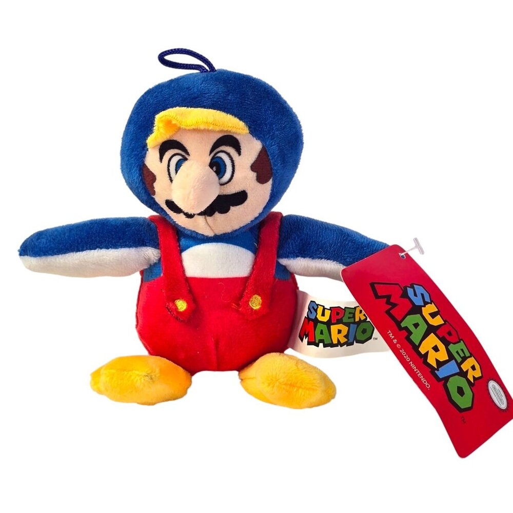 Super Mario Penguin Plush Good Stuff Nintendo 2020 w Tags Video Gamer Gift Toy